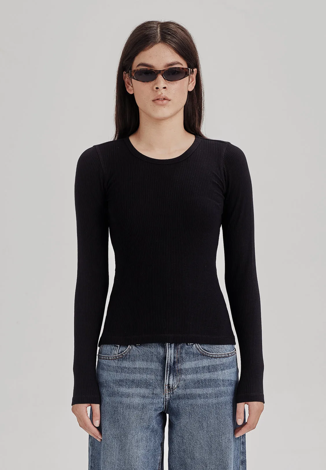 *PREORDER* BASE RIB LS, BLACK