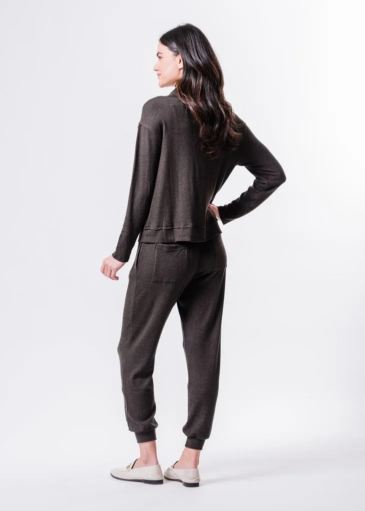 "Luna" Coffee Brown Jogger