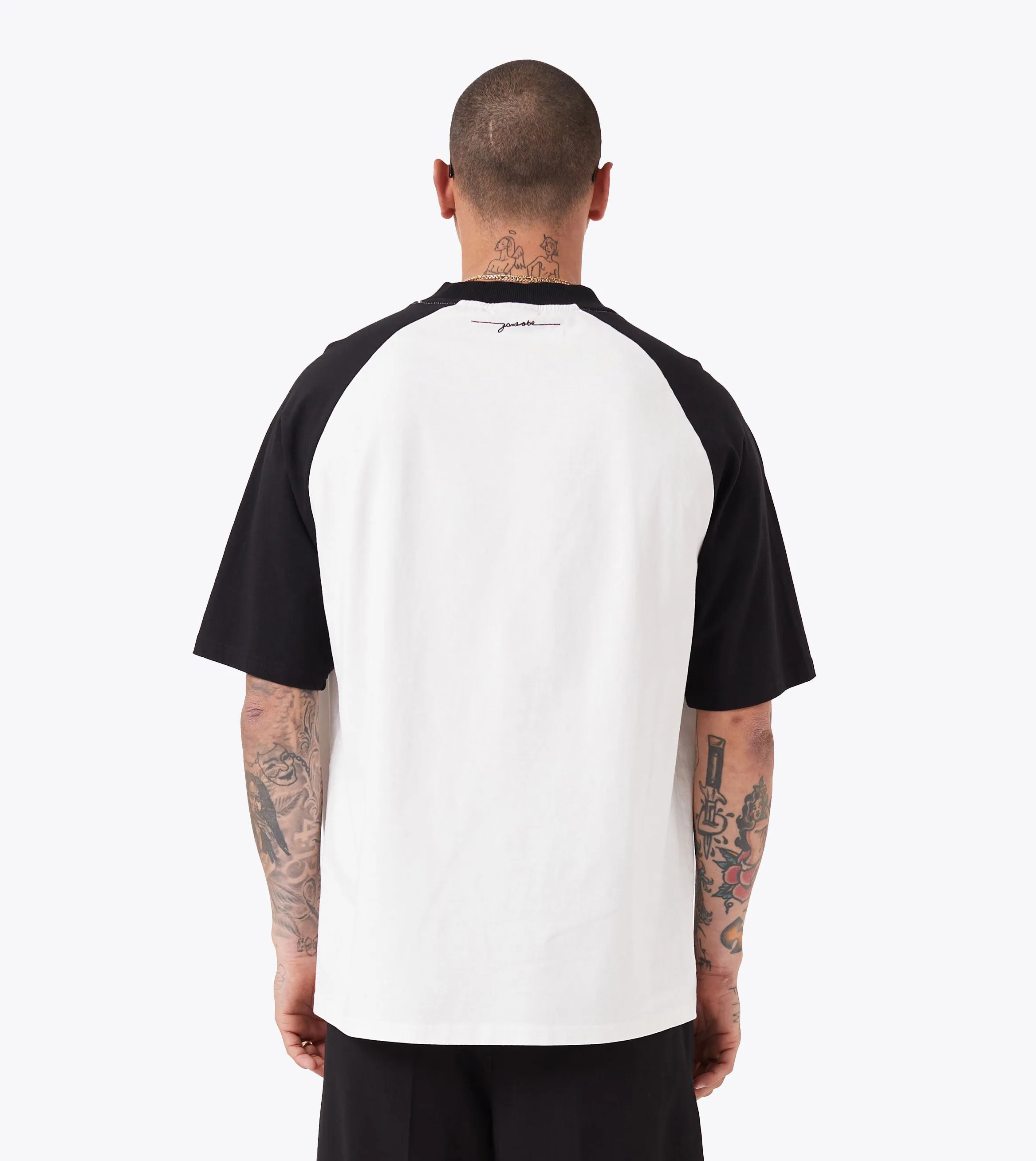 Raglan Lounge Tee Vintage White/Black