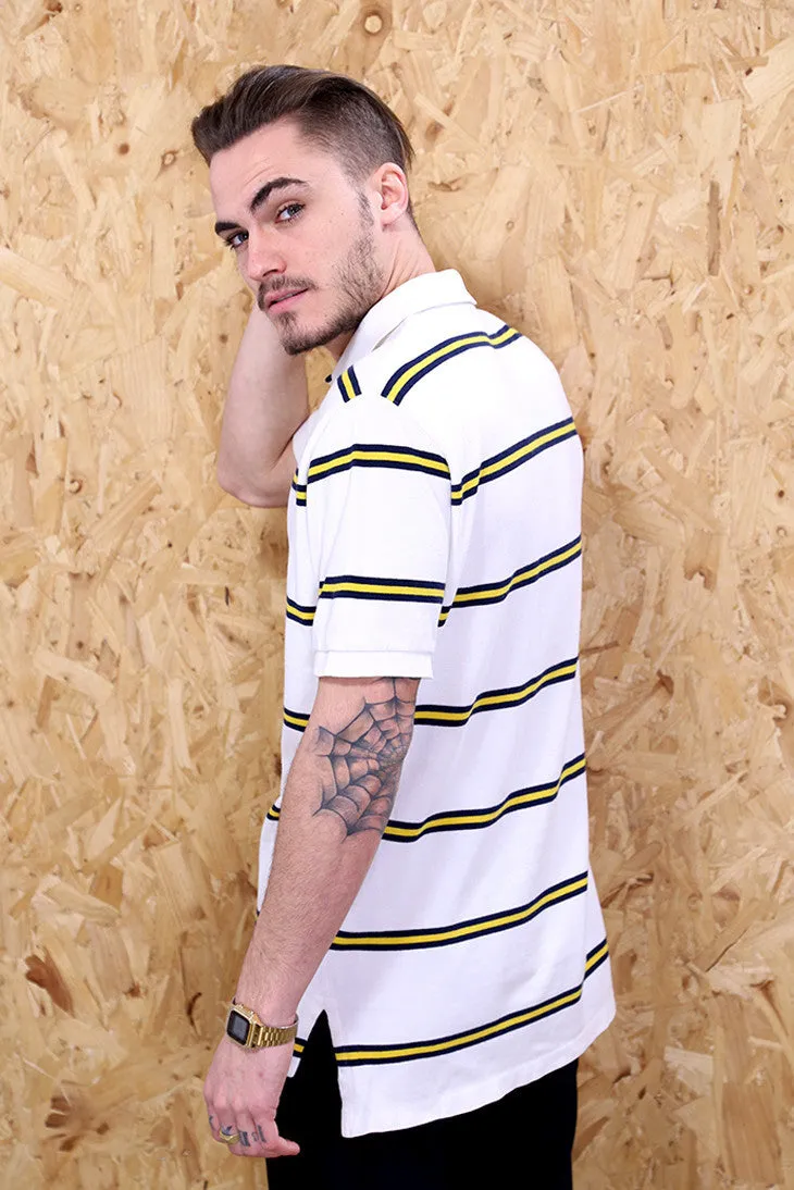 Ralph Lauren Black and Yellow Striped Polo Shirt