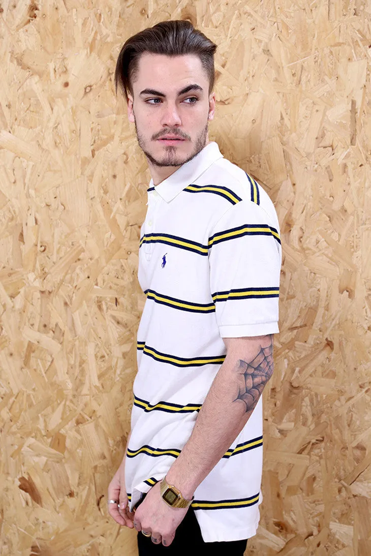 Ralph Lauren Black and Yellow Striped Polo Shirt