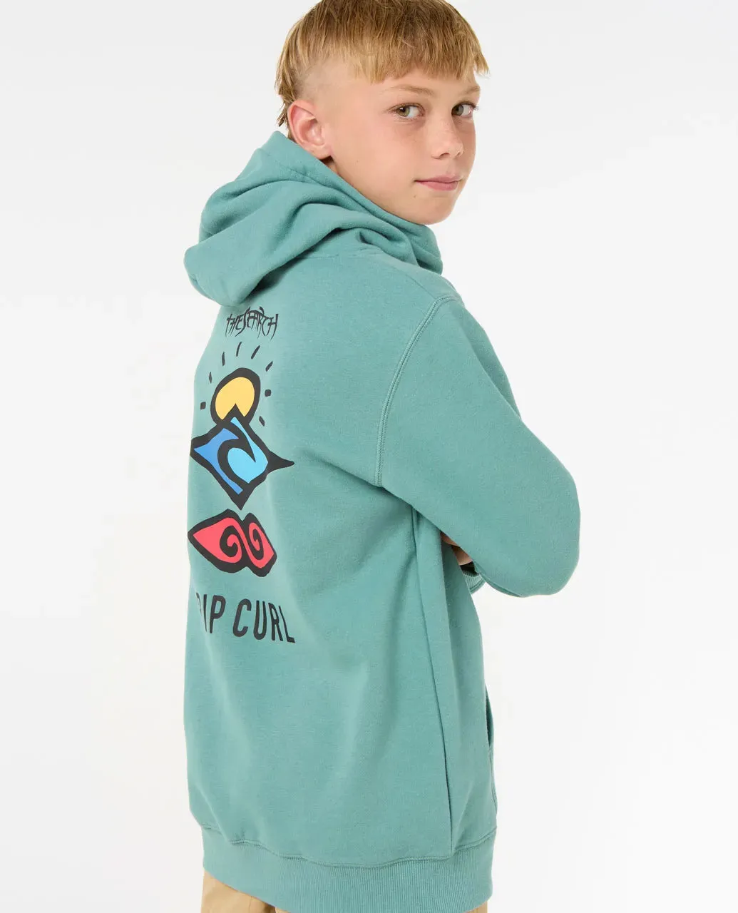 Rip Curl Kids Search Icon Hoodie
