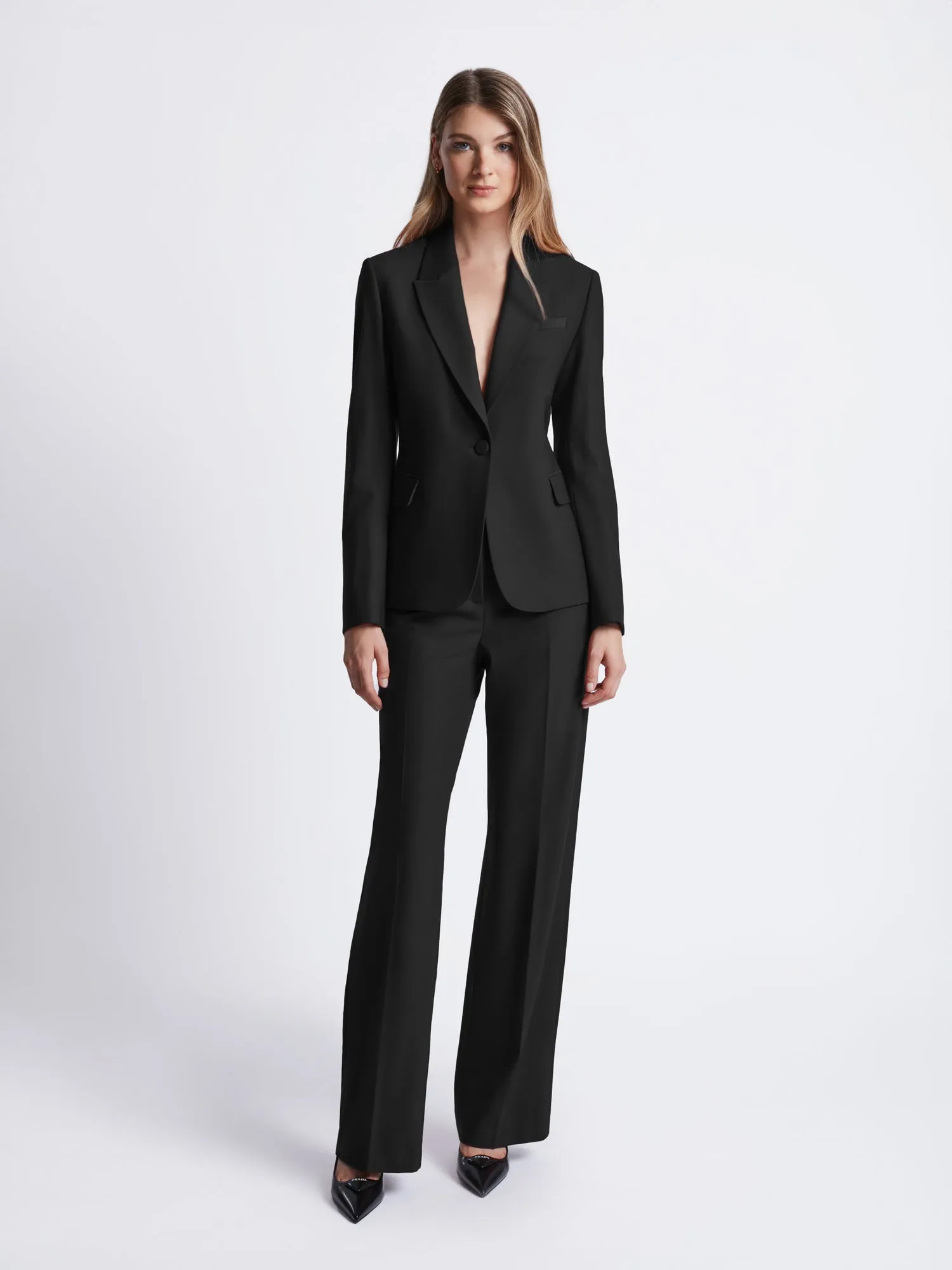 Stretch wool classic jacket