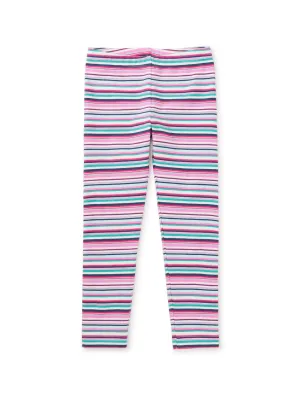 Striped Leggings - Blue Glow