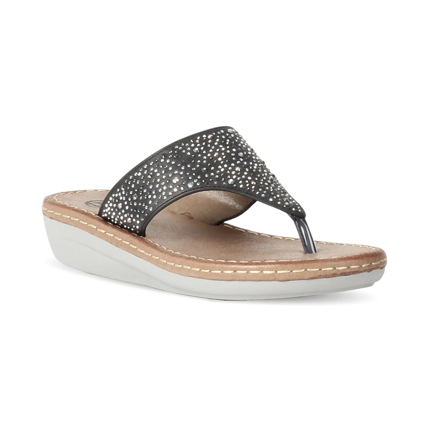 Studs Embellished Matt Finished Wedge for Women