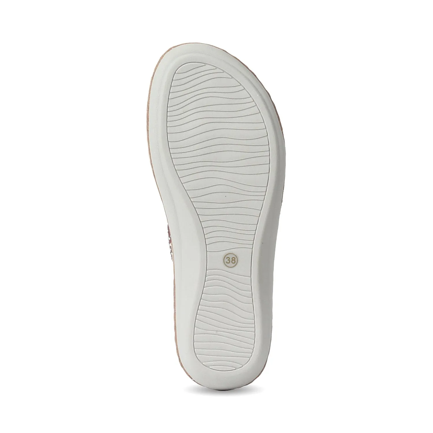 Studs Embellished Matt Finished Wedge for Women