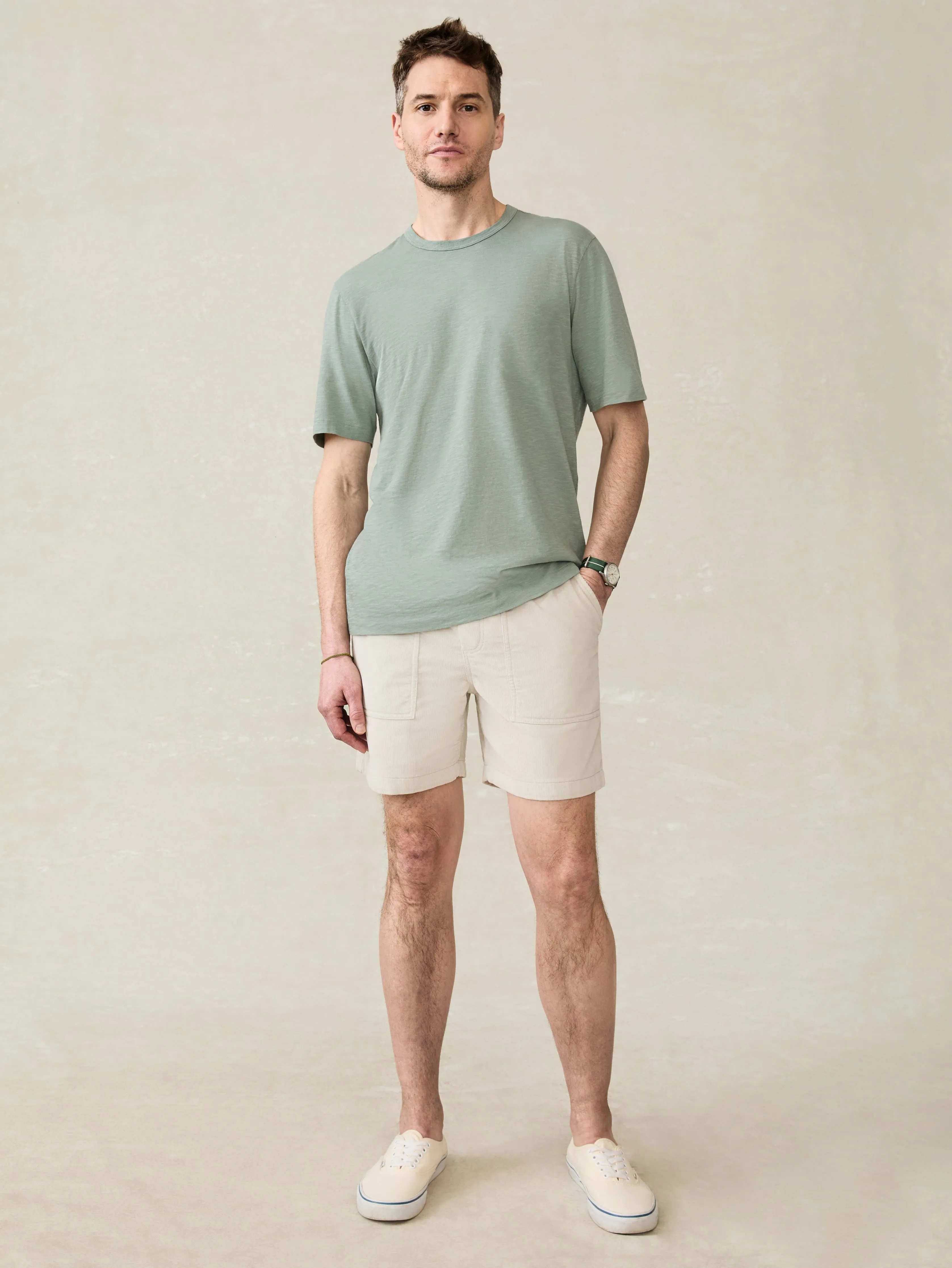 Sunwashed Regenerative Cotton Tee - Sage Creek