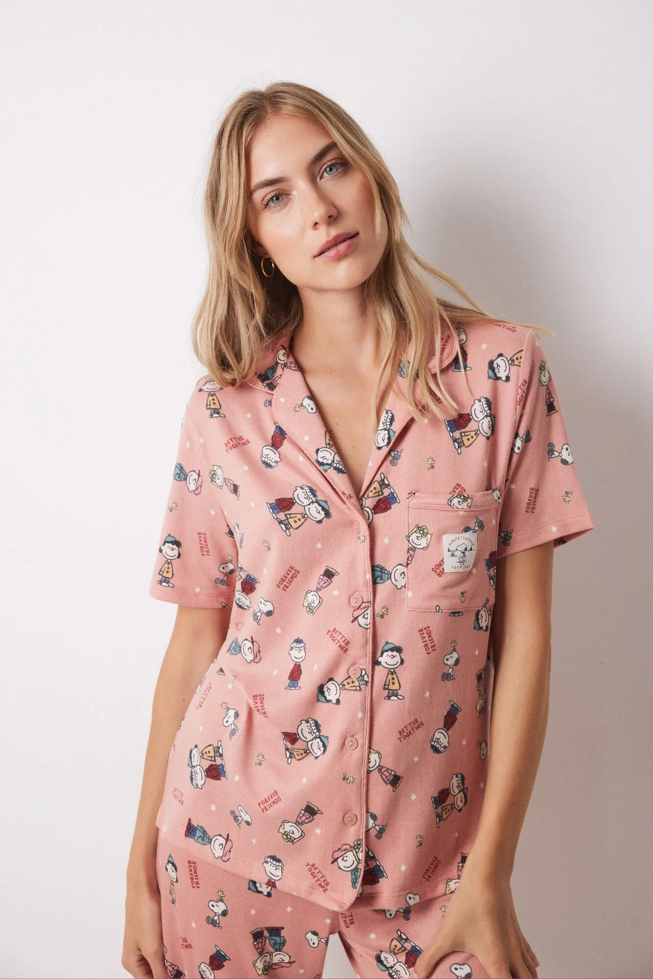 Super soft pink Snoopy pajamas