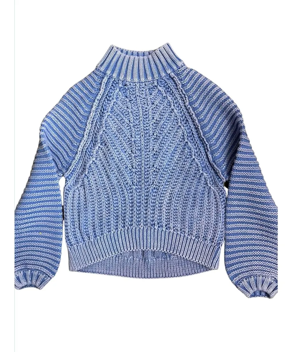 Sweetheart Sweater Blue Egret