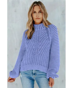 Sweetheart Sweater Blue Egret