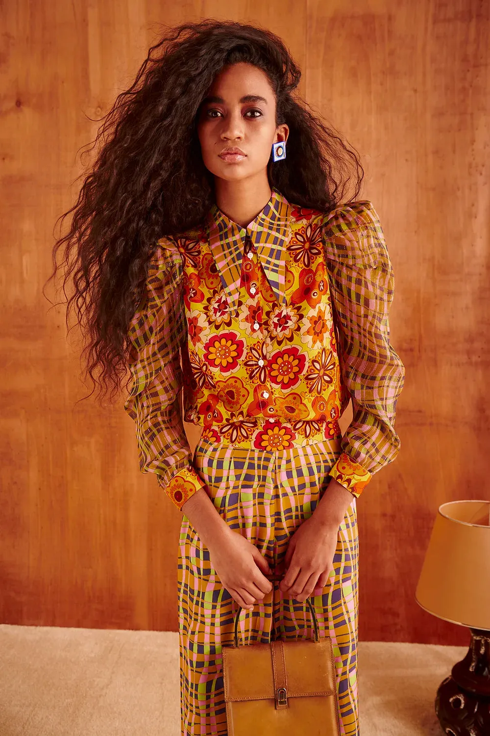 Tangiri blouse in yellow multi