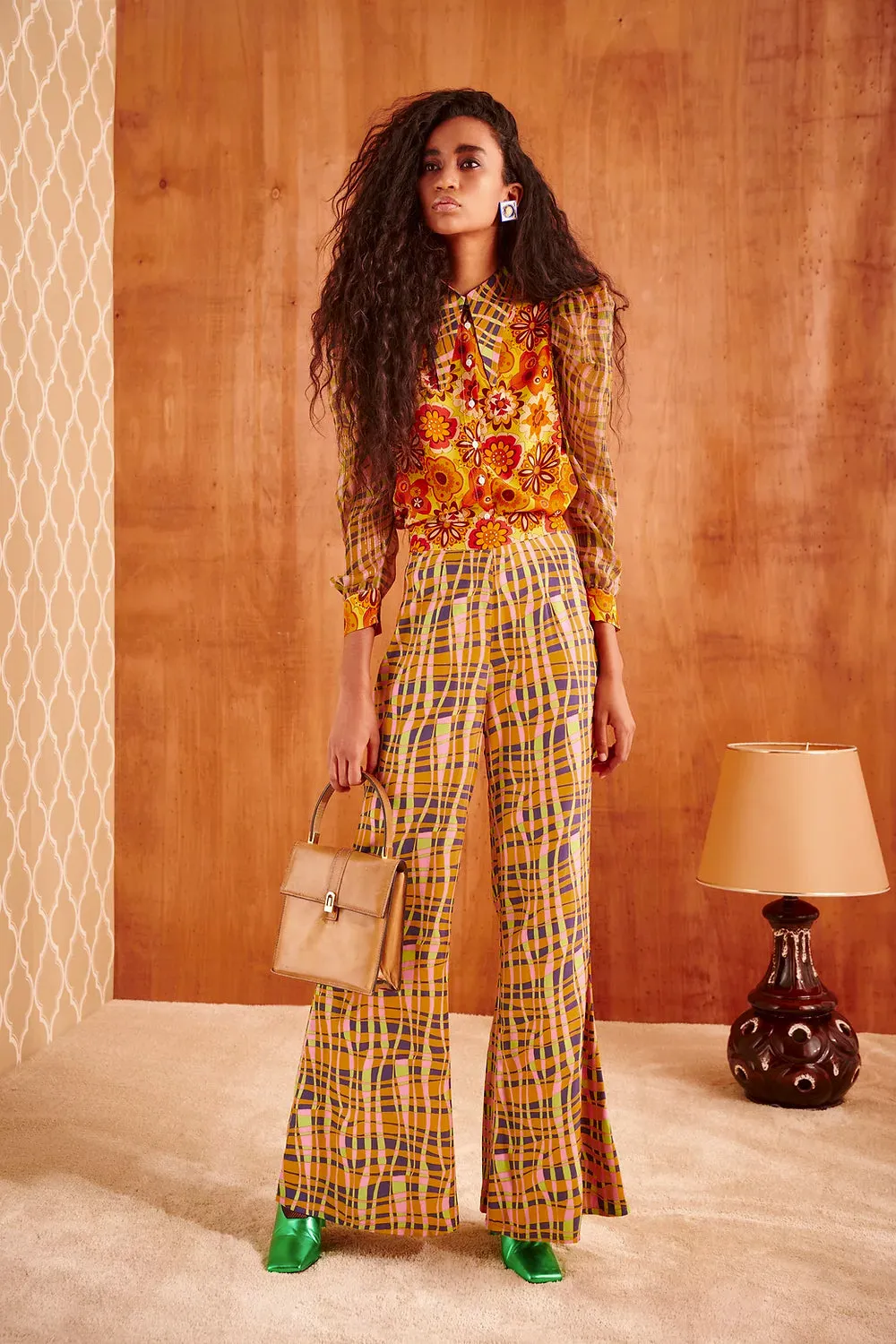 Tangiri blouse in yellow multi
