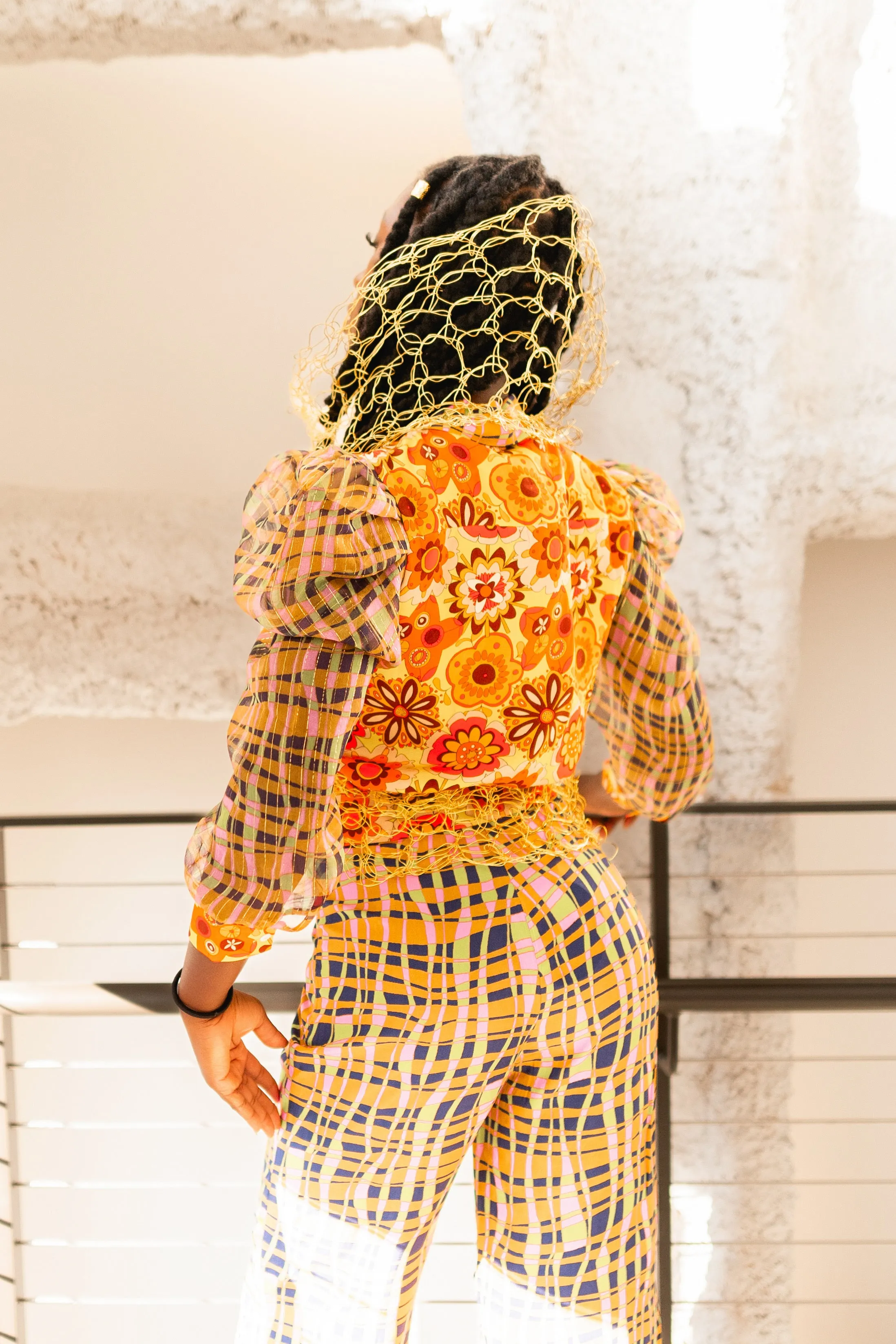 Tangiri blouse in yellow multi