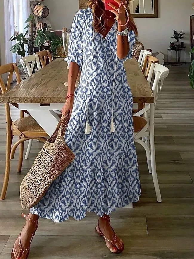 Tessa | Casual Floral Maxi Dress