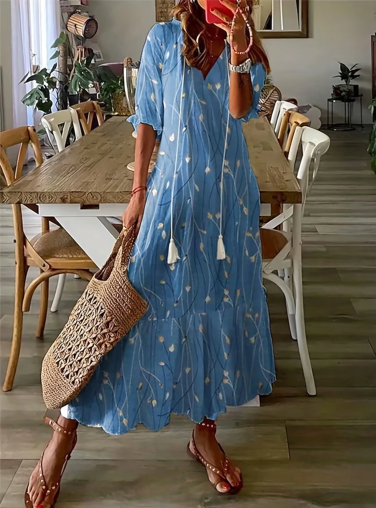 Tessa | Casual Floral Maxi Dress
