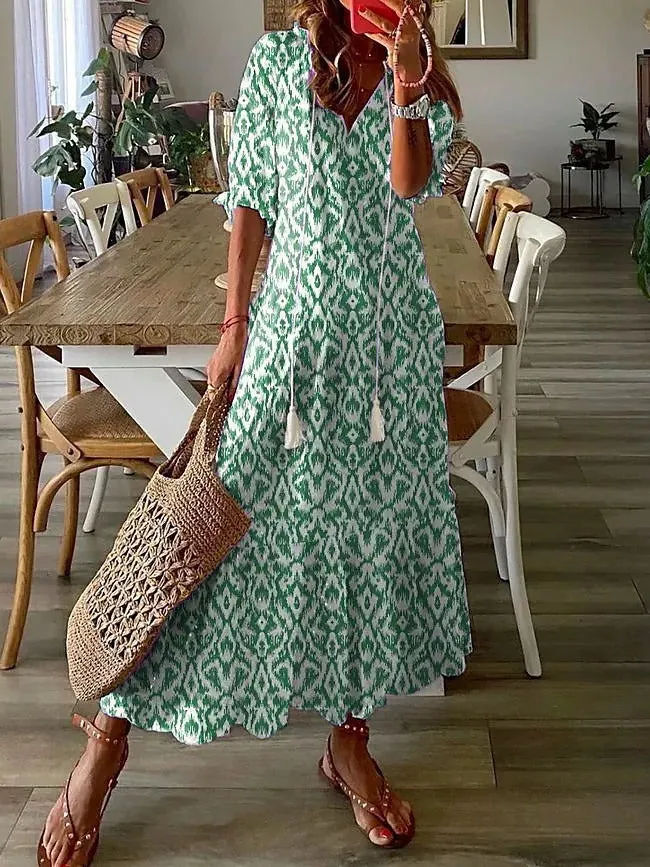Tessa | Casual Floral Maxi Dress