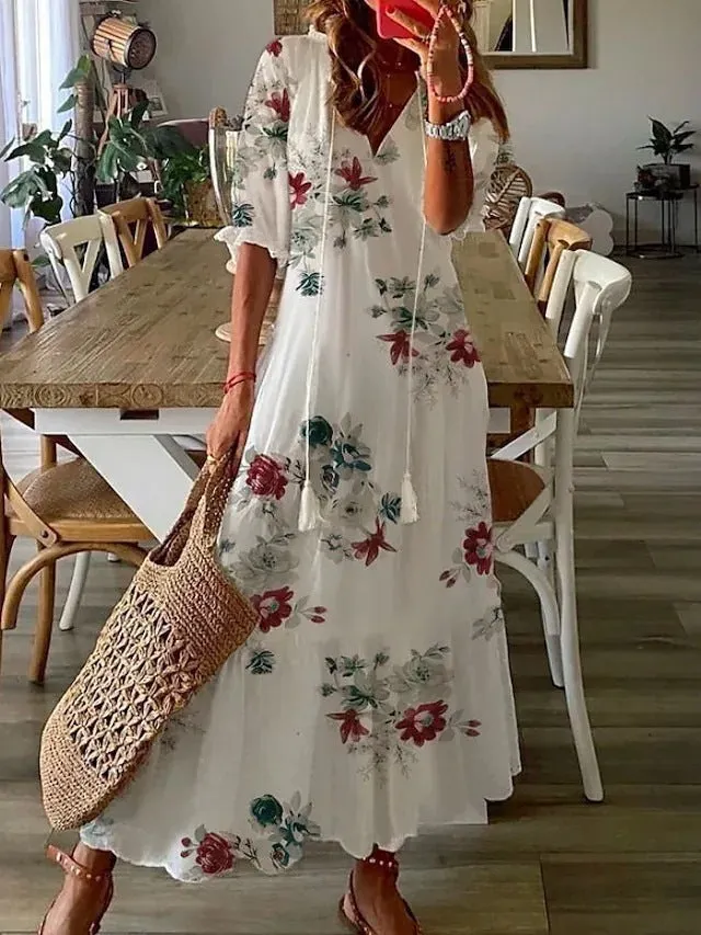 Tessa | Casual Floral Maxi Dress