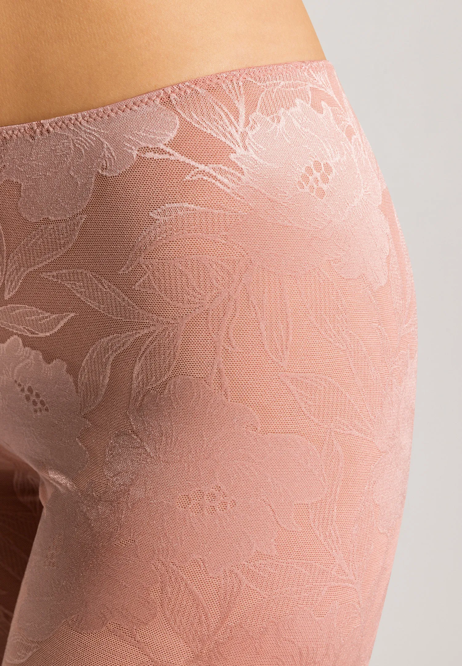 Tina Floral Bike Shorts | Mocha Powder 70923-2305