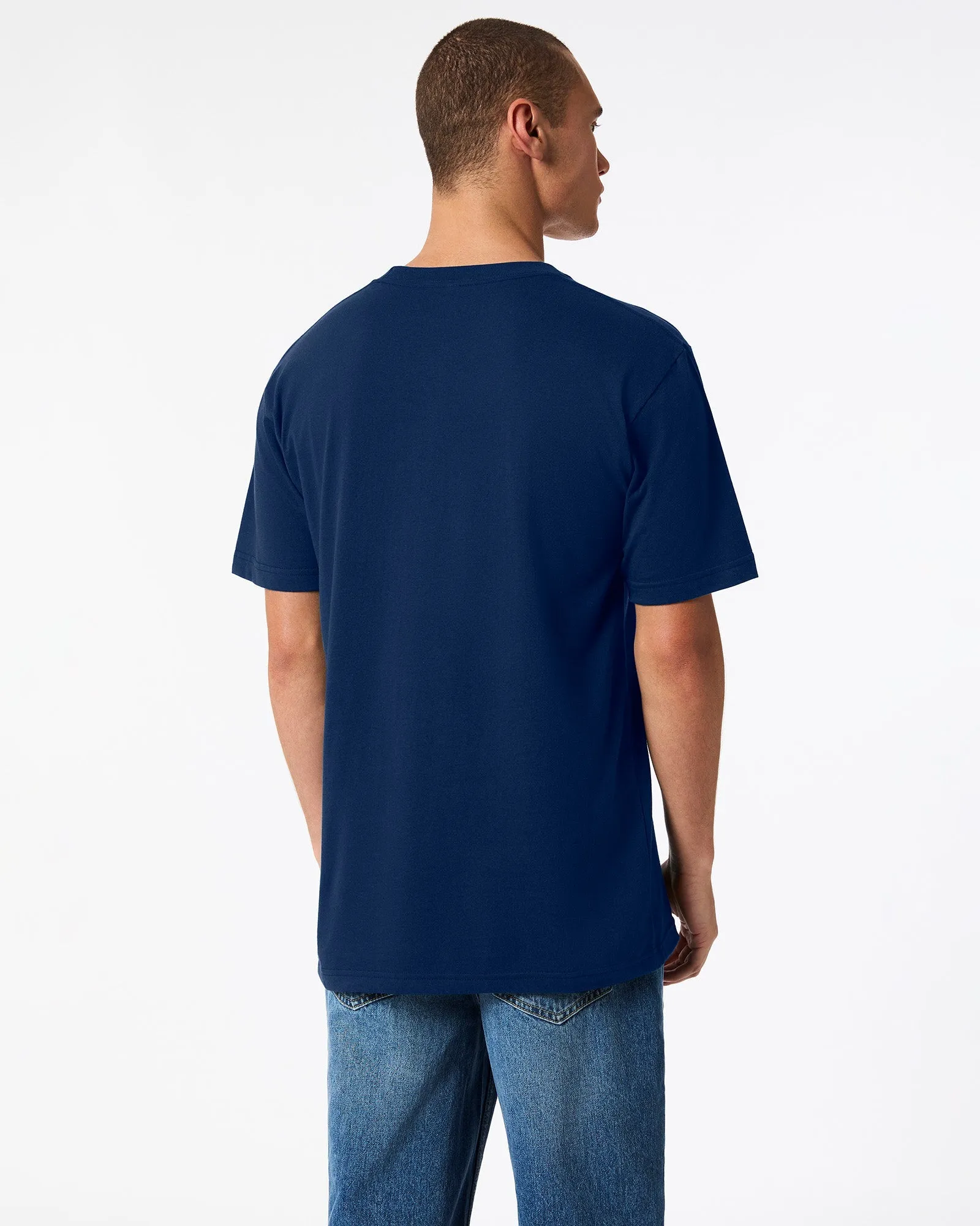 Unisex Soft Cotton Crew Neck T-Shirts - Fine Jersey, Pack of 4