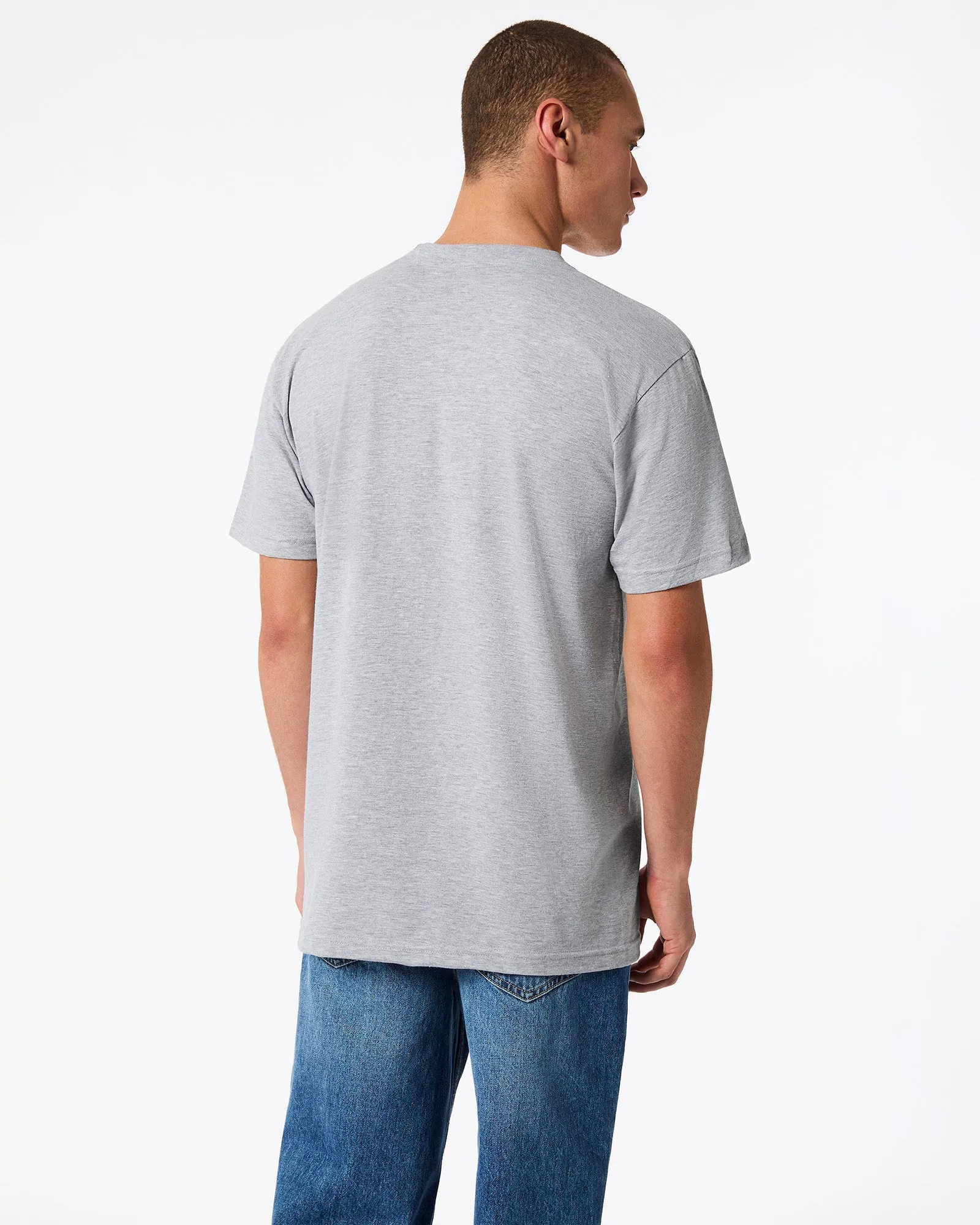Unisex Soft Cotton Crew Neck T-Shirts - Fine Jersey, Pack of 4