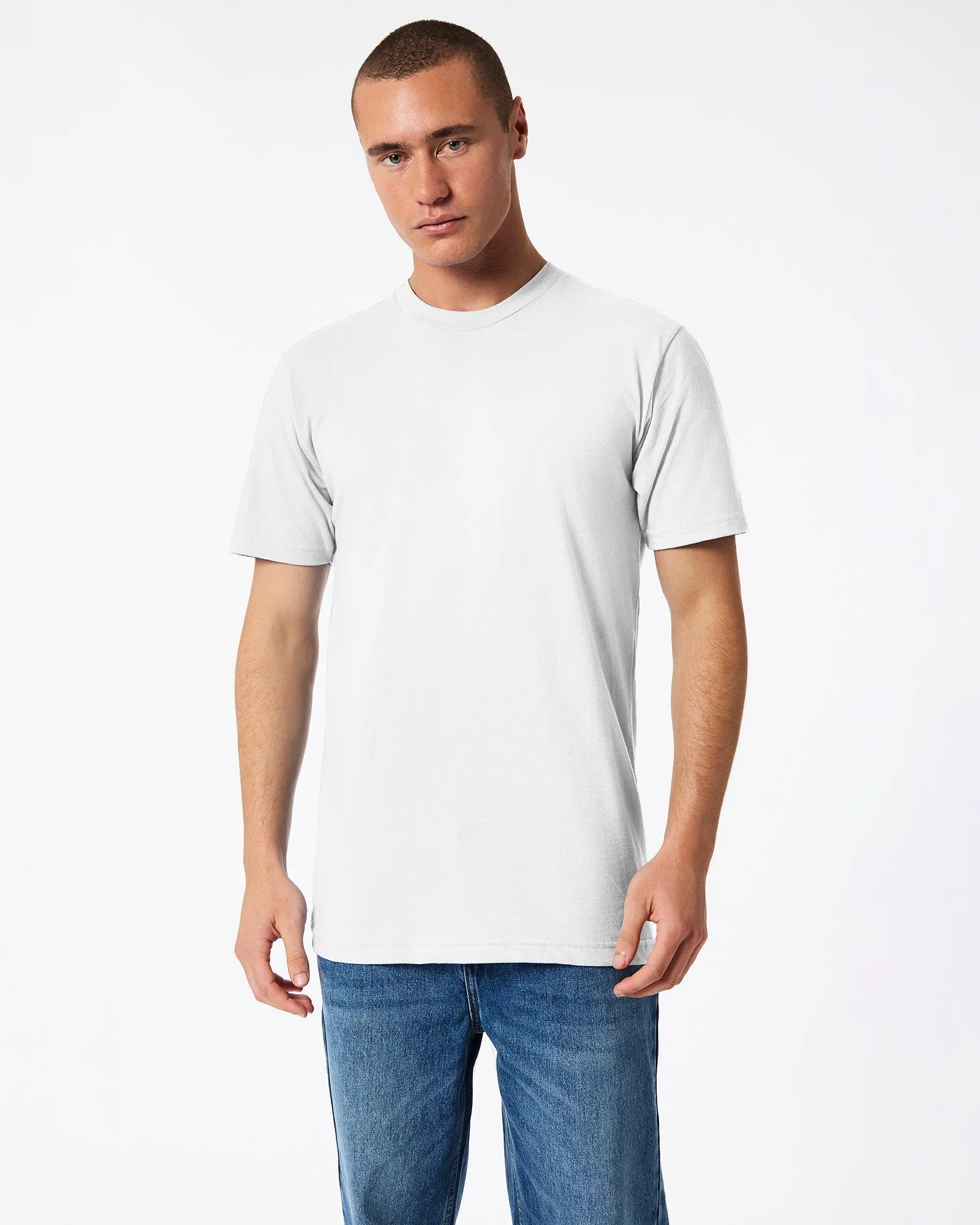 Unisex Soft Cotton Crew Neck T-Shirts - Fine Jersey, Pack of 4