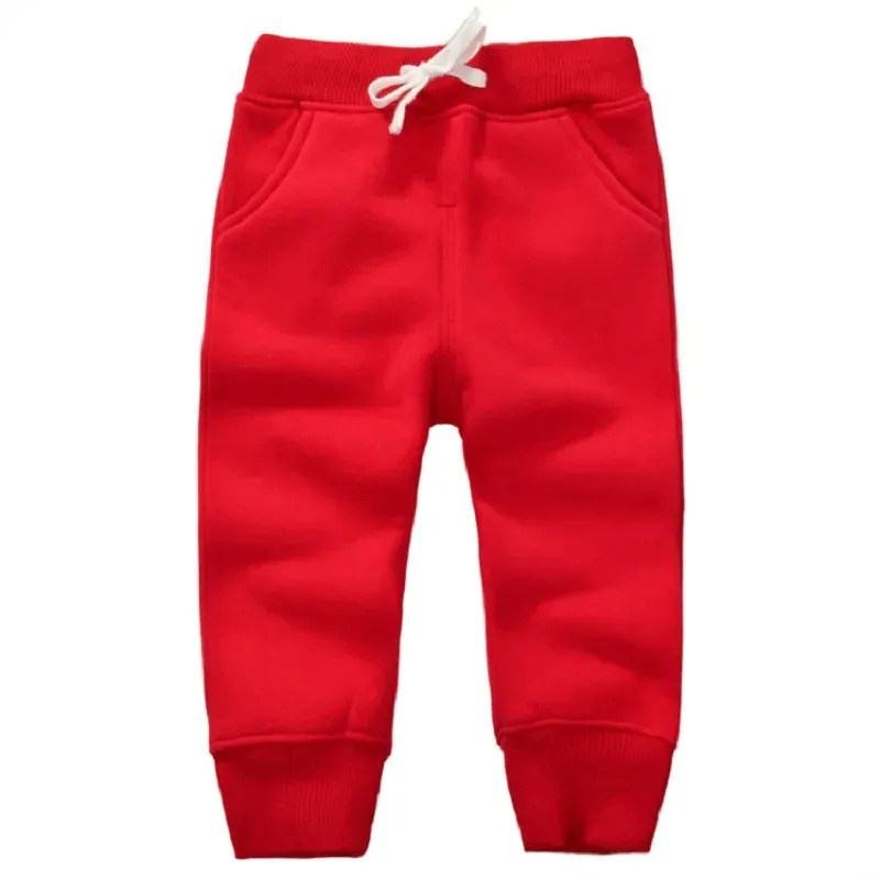 Winter Warm Velvet Sweatpants For 1-5 Yeas Babies Boys Girls Casual Sport Pants Jogging  Kids Children Trousers KF107