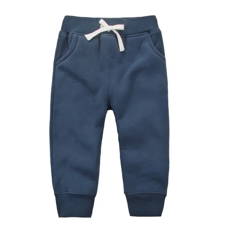 Winter Warm Velvet Sweatpants For 1-5 Yeas Babies Boys Girls Casual Sport Pants Jogging  Kids Children Trousers KF107