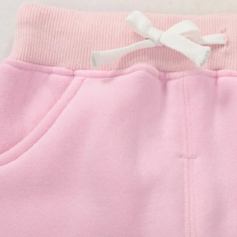 Winter Warm Velvet Sweatpants For 1-5 Yeas Babies Boys Girls Casual Sport Pants Jogging  Kids Children Trousers KF107