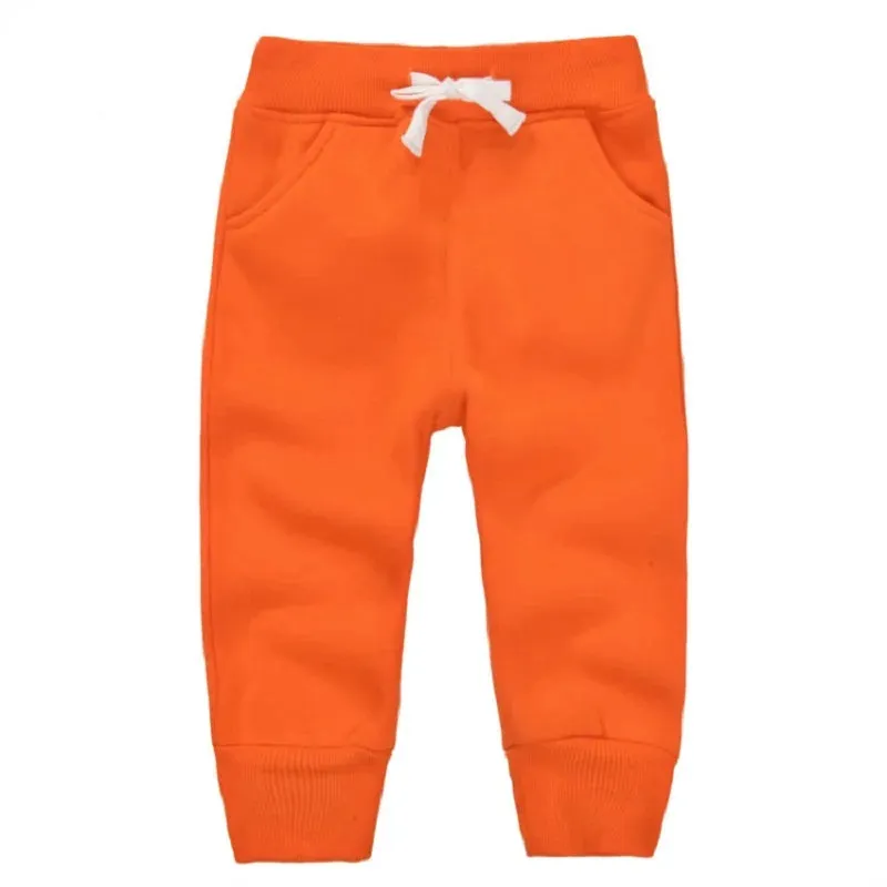 Winter Warm Velvet Sweatpants For 1-5 Yeas Babies Boys Girls Casual Sport Pants Jogging  Kids Children Trousers KF107