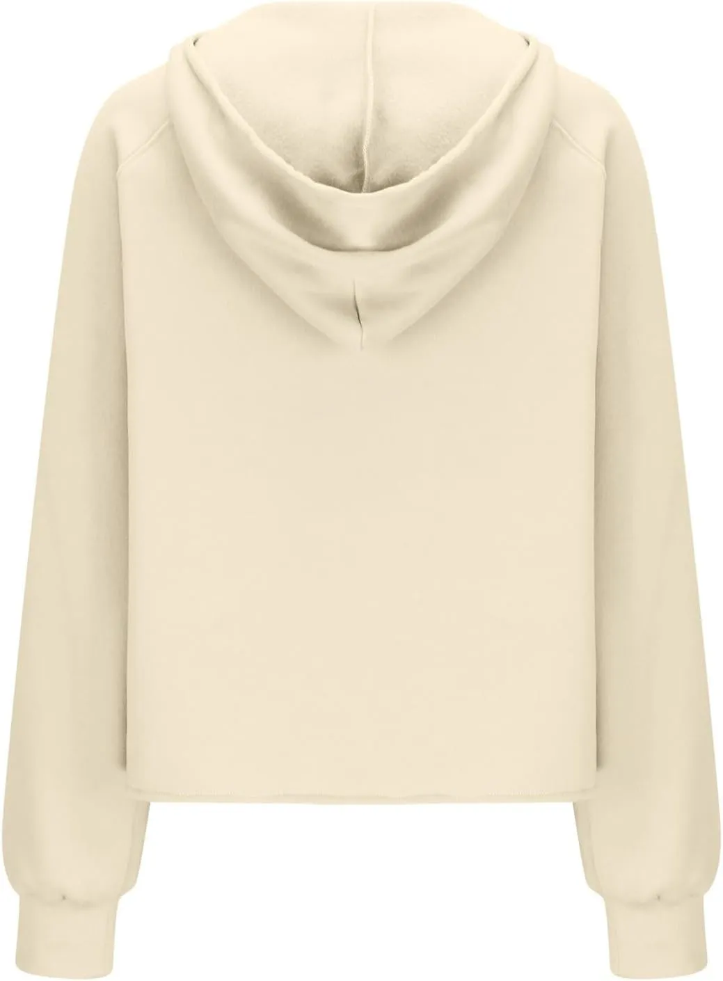Women Half Zip Hoodies Pullover Long Sleeve Solid Corded Sweatshirt Oversized Casual Trendy Fall Outfit with Kangaroo Pocket