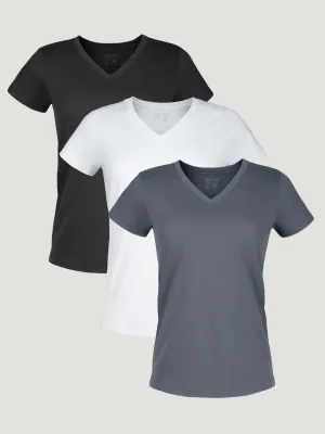 Women's Basic V-Neck 3-Pack