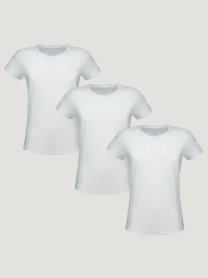 Women's Crew All White 3-Pack