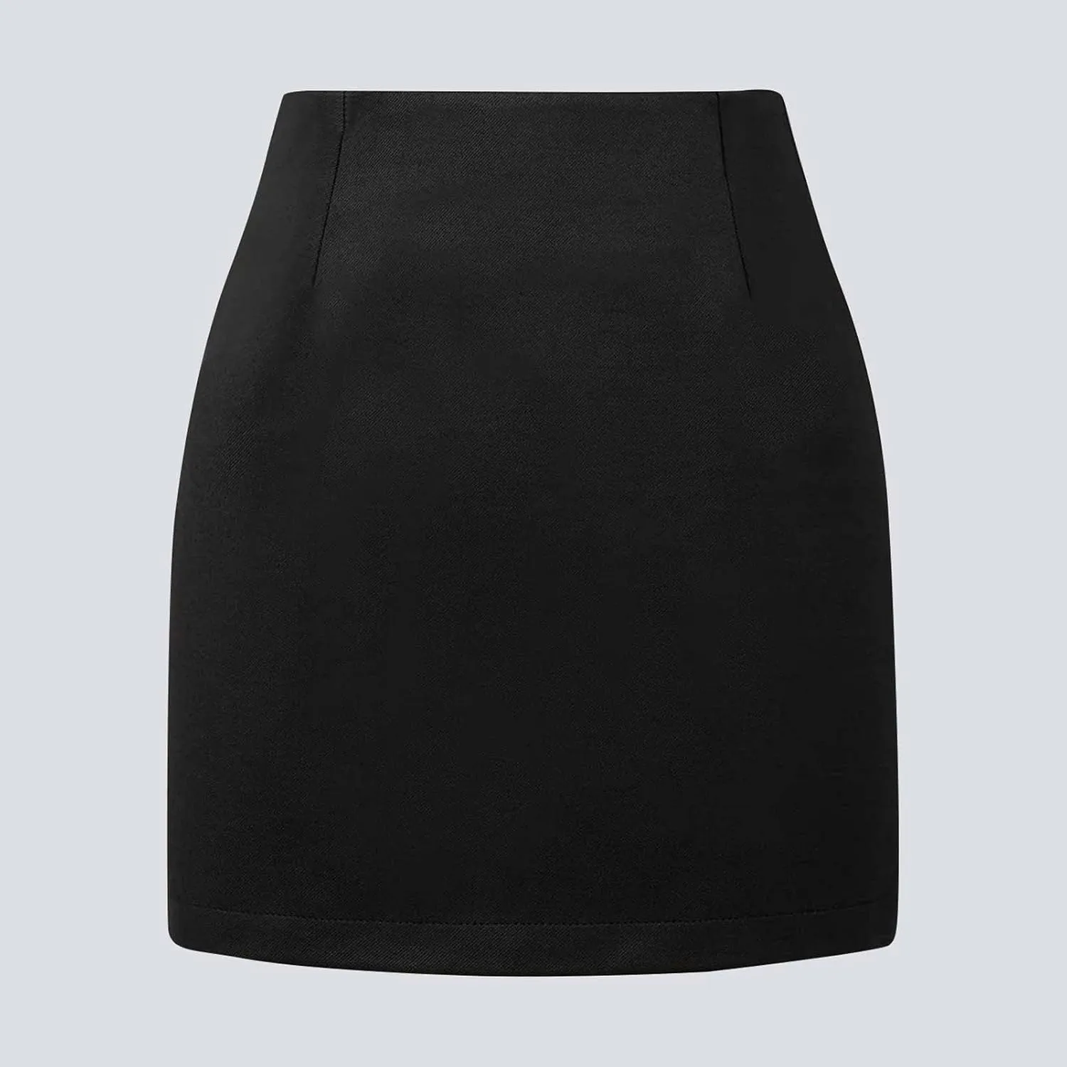 Women's Summer Cute High Waist Skirt Women's Elegant Leather Skirts Solid High Waisted A-Line Women Skirts Pencil