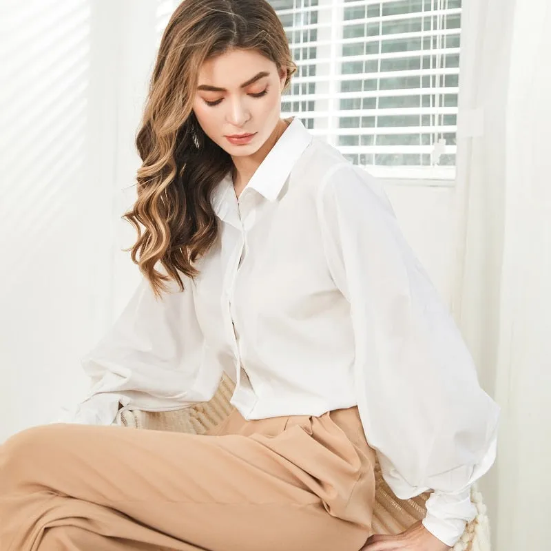 Women's Vintage Lantern Sleeve Blouse