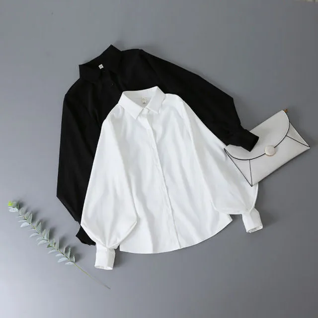 Women's Vintage Lantern Sleeve Blouse