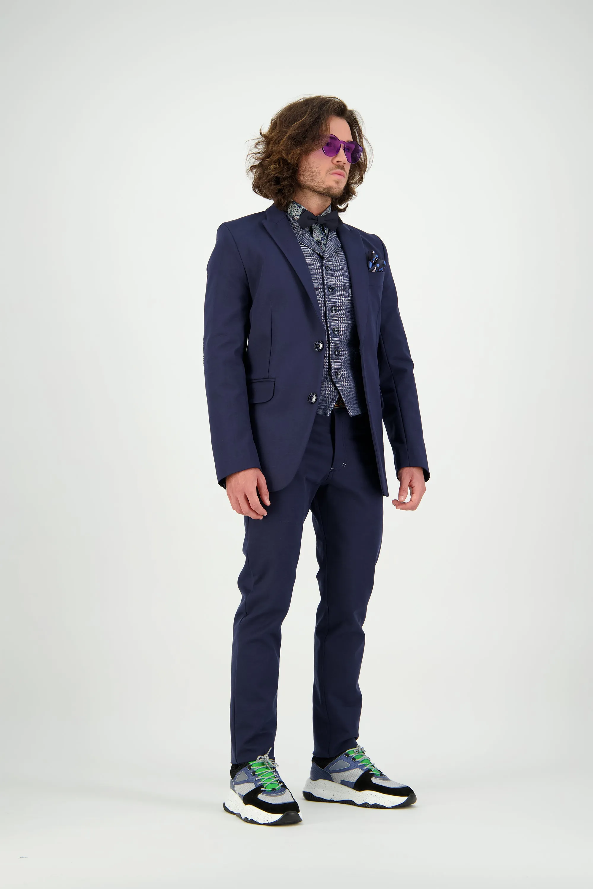 WORLDman 4721 Thurgood Shirt Navy Paisley