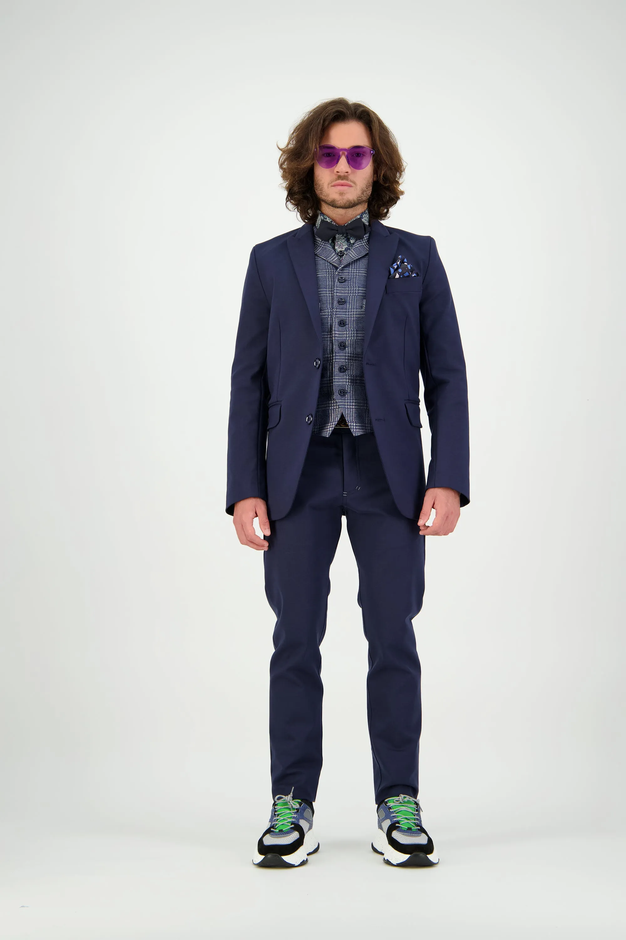 WORLDman 4721 Thurgood Shirt Navy Paisley
