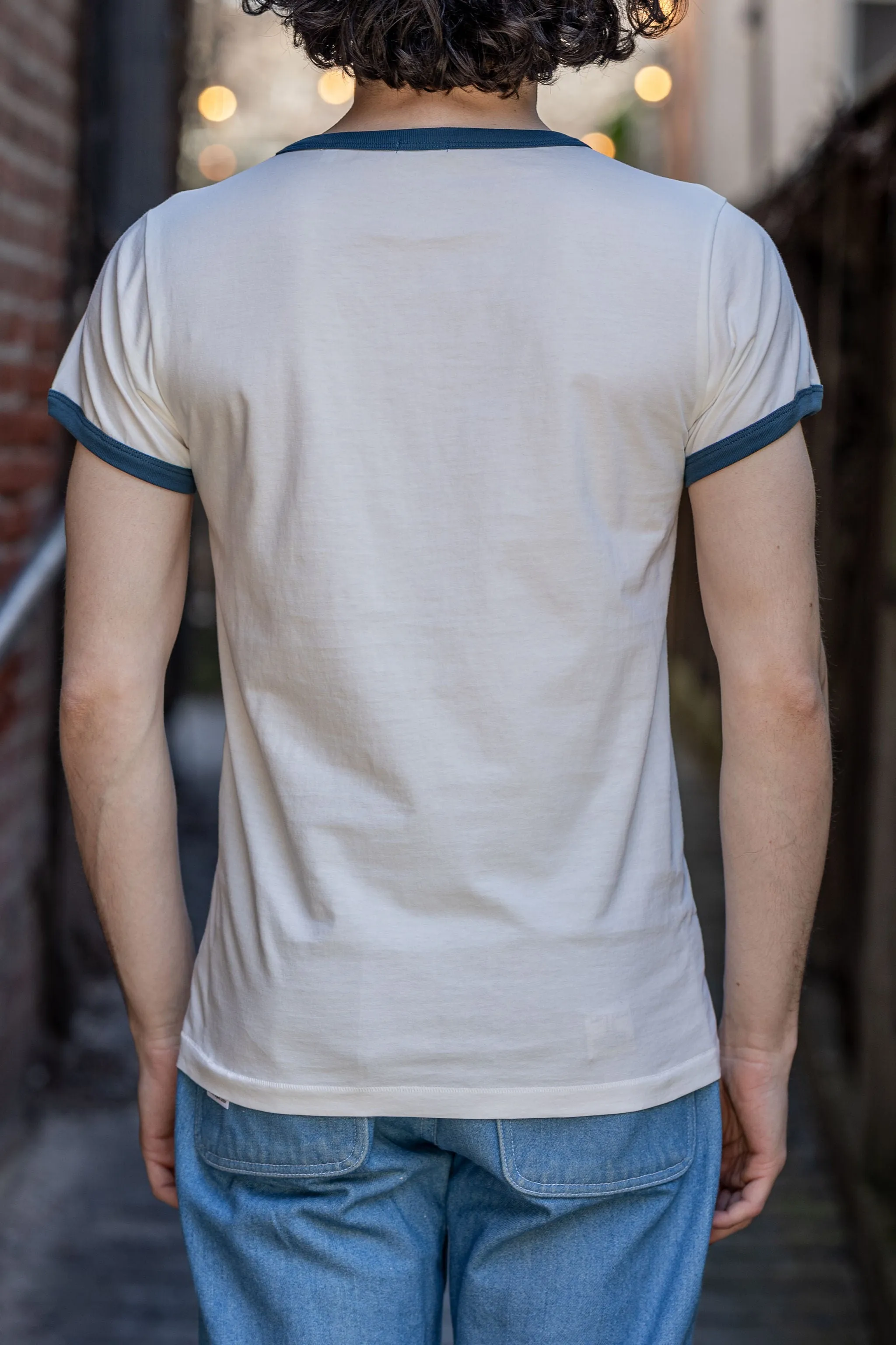 Wythe Tubular Ringer T-Shirt - Faded Navy