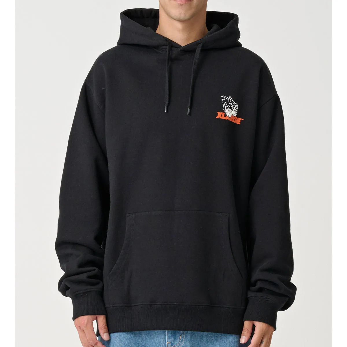 Xlarge - Fire Dice Hoodie Black